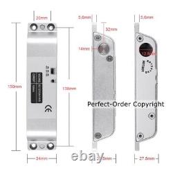 ZKTeco Fingerprint RFID Card Door Access Control System+ Electric Drop Bolt Lock