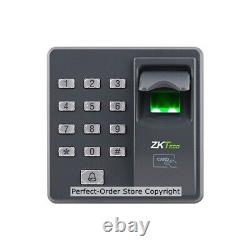 ZKTeco Fingerprint RFID Card Door Access Control System+ Electric Drop Bolt Lock