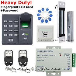 ZKTeco Fingerprint &RFID Card Door Access Control System+Magnetic Lock+2 Remotes