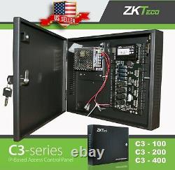 ZK Access Control C3 serie TCP/IP RS485 ZKteco IP-based Door Panel/w Power. USA