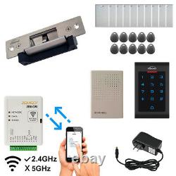 Zemgo Smart WiFi Door Access Control System + App + Keypad/Reader + Strike Lock