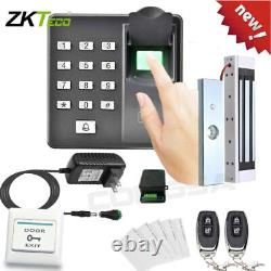 Zkteco Door Access Control Fingerprint System Magnetic Lock 2 Remote+Switch Card