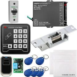 125khz Rfid ID Keyfobs One Door Access Control Machine Kit Électrique Strike Lock