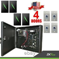 4 Portes Zk C3 400 Access Control Board Systems, Lecteurs Kr101, Boutons Sans Toucher