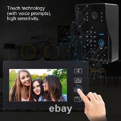 Caméra interphone vidéo de 7 pouces pour sonnette de porte, téléphone de porte avec contrôle d'accès.
