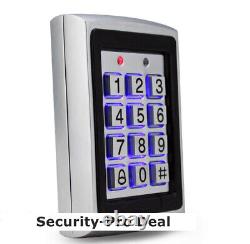 Contrôle d'accès de porte RFID avec carte + mot de passe + serrure magnétique de porte + 2 télécommandes + sortie + cartes