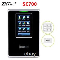 Contrôle d'accès par carte RFID 125Khz ZKTeco SC700 TCP/IP USB avec horloge de pointage de présence