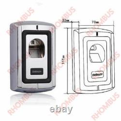 Contrôleur d'accès à la porte avec boîtier en métal pour empreinte biométrique + carte EM