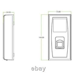 Contrôleur d'accès de porte de sécurité ZKTeco MA300 avec empreinte digitale + carte RFID ID/IC et clavier