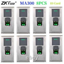 Contrôleur d'accès de porte de sécurité à empreinte digitale ZKTeco MA300 8 Pack Clavier + Carte d'identité