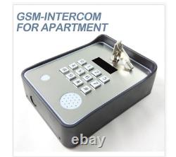 DC 12v Acier Inoxydable Gsm Interphone Audio Pour Contrôle D'accès De Porte Home Apartment