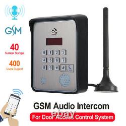 Dc12v Gsm Audio Caling Intercom Porte Access Controller Imperméable Avec Les Clés