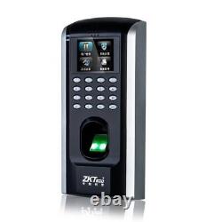 Enregistreur de pointage de temps de contrôle d'accès biométrique par empreinte digitale ZK F7 Plus