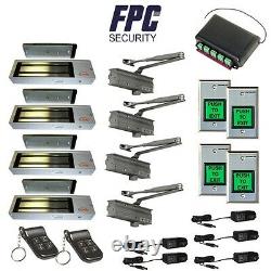 Fpc-5062 4 Portes Access Control Outswinging Porte 1200lbs Kit De Verrouillage Électromagnétique