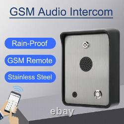 Gsm Audio Voice Intercom Porte Unique Pour Système De Contrôle D'accès D'entrée Étanche