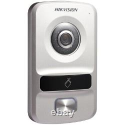 Hikvision DS-KV8102-IP Station de porte de villa en plastique, prise en charge de lecteurs de cartes, IP65