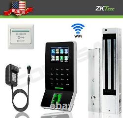 Kit Door Access Control System Biometric Fingerprint Zkteco, 600lb Zk F22 Entrée