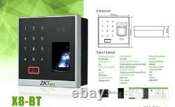 Kit Door Access Control System Biometric Fingerprint Zkteco, 600lb Zk X8 Entrée