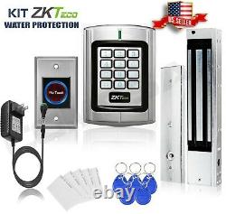 Kit Door Access Control System Zkteco Magnetic Lock, Access ID Card Password. Zk