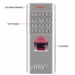 Kit Système De Contrôle D'accès Contrôleur D'empreintes Digitales Autonome 280kg Mag Lock