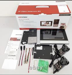 Kit d'interphone vidéo IP Hikvision DS-KIS603-P WiFi PoE pour maison avec sonnette et station de porte