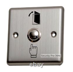 Kit de contrôle d'accès de porte UK + serrure électrique de déverrouillage de porte + 2 télécommandes sans fil