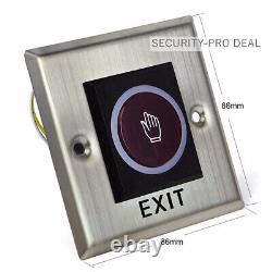 Kit de contrôle d'accès par carte RFID et mot de passe + serrure électrique à gâche + sortie sans contact.