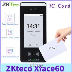 Machine de contrôle d'accès par reconnaissance faciale ZKteco Xface60 avec lecteur de temps de présence par carte IC