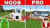 Minecraft Noob Vs Pro Safest Zombie Security House Build Challenge