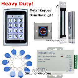 Nouveau kit de contrôle d'accès de porte avec carte RFID, mot de passe, serrure magnétique de porte et sortie sans contact