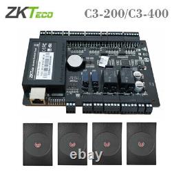 Panneau de contrôle d'accès de porte ZKteco C3-200/400 avec lecteurs de cartes RFID KR600E