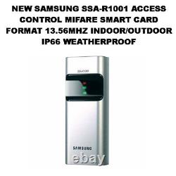 Samsung Ssa-r1001 Door Access Control Slim Card Reader Rf Mifare Format 13.56mhz