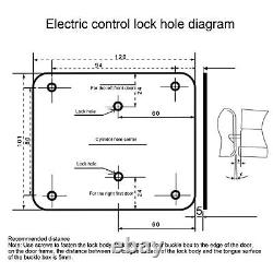 Serrure de porte électrique 2 fils Dispositif de verrouillage électromagnétique Système de contrôle d'accès BGS