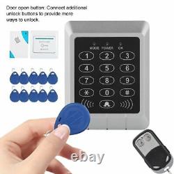 Système De Contrôle D'accès D'entrée De Porte Rfid ID Card Reader+lock+doorbell+power Supply