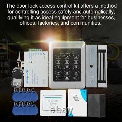 Système De Contrôle D'accès D'entrée De Porte Rfid ID Card Reader+lock+doorbell+power Supply