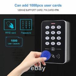 Système De Contrôle D'accès De Porte Rfid Keypad Card Lecteur D'alimentation Serrure Électronique