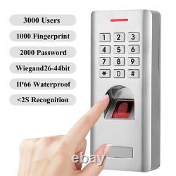 Système De Contrôle D'accès Wiegand Biometric 26 Door Controller Fingerprint Access