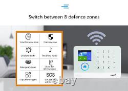 Système d'alarme de sécurité domestique sans fil IP WiFi 4G Tuya APP + accès RFID