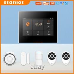 Système d'alarme de sécurité pour maison intelligente Staniot avec capteurs de fenêtres et de portes 433MHz Wi-Fi 4G