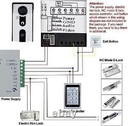 Système d'interphone vidéo KDL 7 avec contrôle d'accès RFID et communication bidirectionnelle