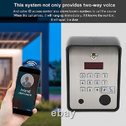 Système de contrôle d'accès Système d'entrée de porte à communication bidirectionnelle vocale mobile