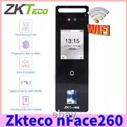 Système de contrôle d'accès de porte Zkteco nFace260 WiFi IP65 avec reconnaissance faciale