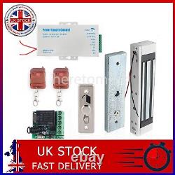 Système de contrôle d'accès de porte avec serrure magnétique électrique et 2 télécommandes sans fil au Royaume-Uni