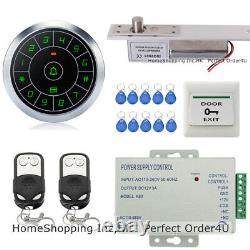 Système de contrôle d'accès de porte étanche RFID + carte + mot de passe + serrure à verrou électrique