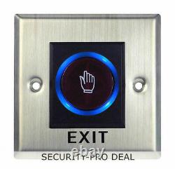 Système de contrôle d'accès de porte par carte RFID étanche avec code d'accès + serrure magnétique électrique