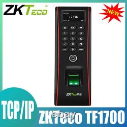 Système de contrôle d'accès par empreinte digitale Zkteco TF1700 TCP/IP avec serrure de porte et pointage de présence