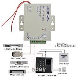 Système de contrôle d'accès par porte - Ensemble de kits de contrôle d'entrée par empreinte digitale et carte