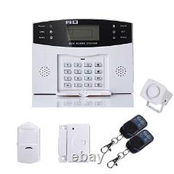 Vente d'alarme antivol sans fil LCD GSM autodial pour la sécurité à domicile ou au bureau