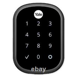 Yale Z-wave Plus Sl Keyfree Touchscreen Deadbolt, Black Suede (yrd256-zw2-bsp)